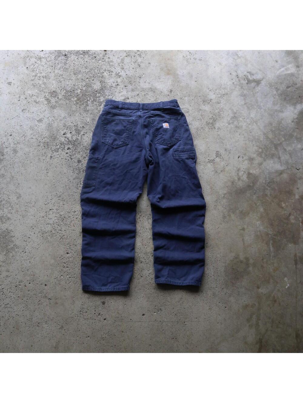 Carhartt FR Pants Men’s 34x30 Navy Blue Loose Fit Flame Resistant Work Pants